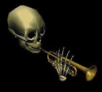 The Original skull trumpet GIF by CATHY JARBOE